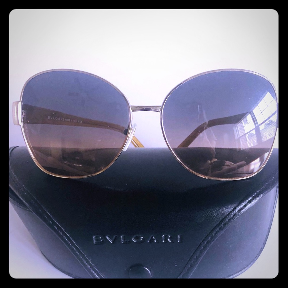Bulgari Metal Frame Women Sunglasses